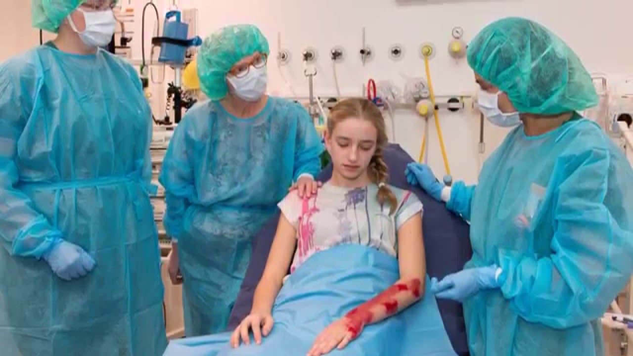 Opname in het Brandwondencentrum